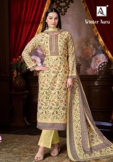 Alok suit winter aura wholesale dress material suppliers in mumbai